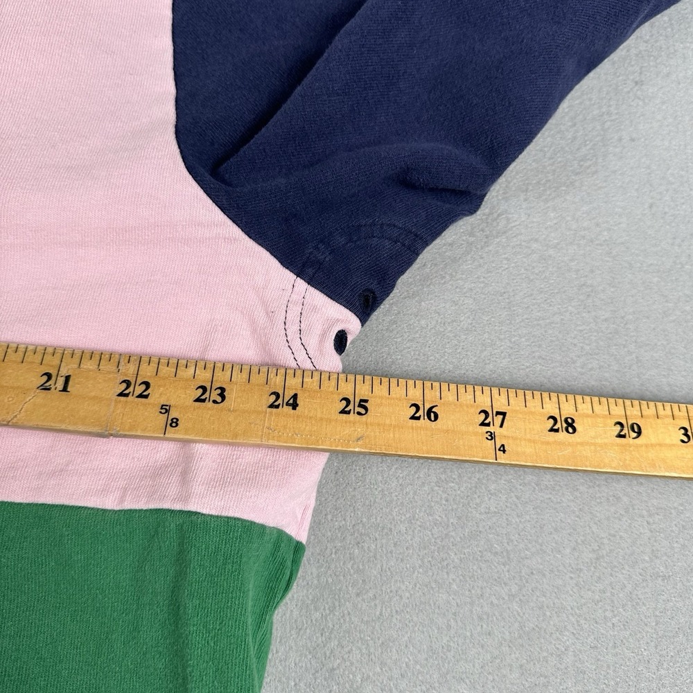 Polo Ralph Lauren Rugby Shirt Mens XL Colorblock Crest Patch Long Sleeve - Picture 15 of 16